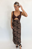 Lace & Leopard Maxi Dress