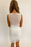 I Do Mesh Dress White