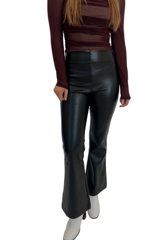 Reno Leather Pants Black