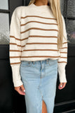 Harvest Stripe Sweater Cream