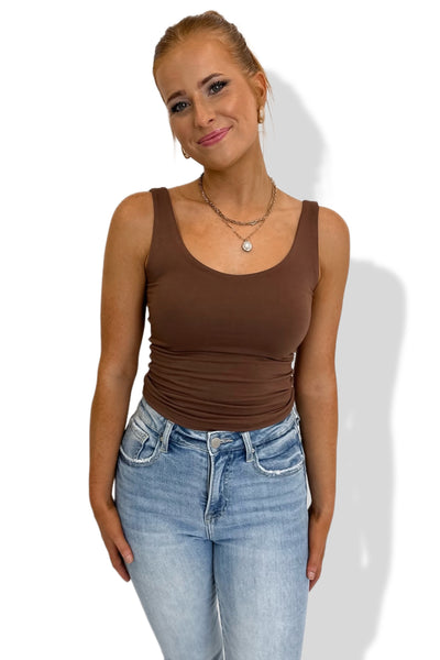 Charlotte Tank Top Chocolate