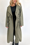 India Trench Coat Olive- FINAL SALE