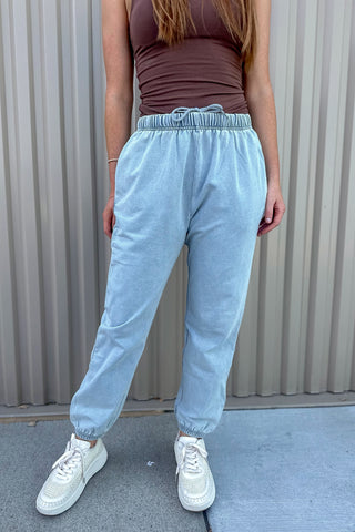 Denim Blue Sweat Pants