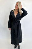 India Trench Coat Black- FINAL SALE