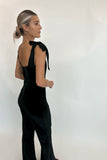 New York Velvet Jumpsuit Black