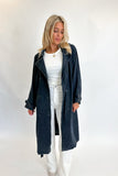 The Dark Denim Trench Coat- FINAL SALE