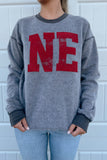 NE Fleece Crewneck Grey