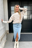 Harvest Stripe Sweater Cream