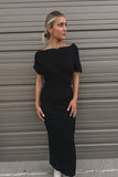 Chicago Knit Maxi Dress Black