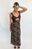 Lace & Leopard Maxi Dress