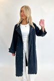 The Dark Denim Trench Coat- FINAL SALE