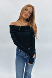 Laney Off Shoulder Top Black