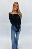 Laney Off Shoulder Top Black