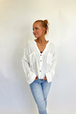 Fall Button Down Top White