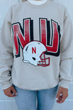 NU Helmet Crewneck Beige