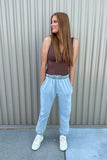 Denim Blue Sweat Pants