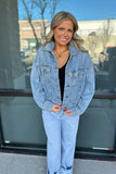 Denver Oversized Crop Denim Jacket