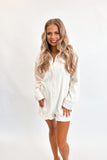 Cream Cargo Romper