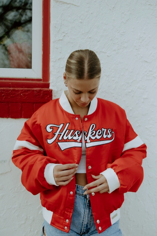 Nebraska Miles Swipe Varsity Jacket- FINAL SALE