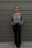 Disco Longsleeve Top Silver