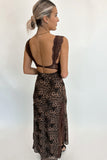 Lace & Leopard Maxi Dress