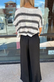 Jay Cream/Black Stripe Top