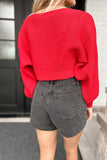 Ruby Balloon Sleeve Sweater