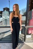 Clara Linen Jumpsuit Black