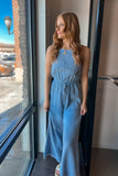 Rodeo Sleeveless Jumpsuit Denim