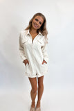 Cream Cargo Romper