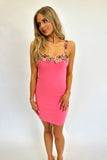 Pink Petals Mini Dress- FINAL SALE