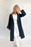 The Dark Denim Trench Coat- FINAL SALE