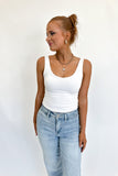 Charlotte Tank Top White