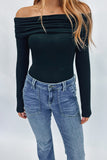 Laney Off Shoulder Top Black