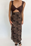 Lace & Leopard Maxi Dress