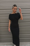 Chicago Knit Maxi Dress Black