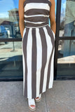 Positano Stripe Skirt/Top Set