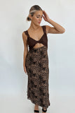 Lace & Leopard Maxi Dress