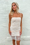 Sidney Bead Embellished Dress White