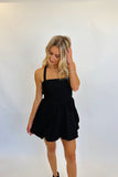 Black Mini Bubble Dress