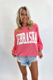 Nebraska Corded Crewneck