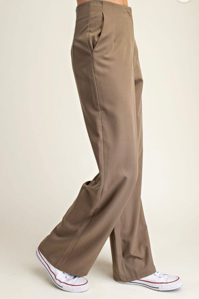 LA Pleated Pants Mink