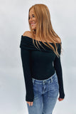 Laney Off Shoulder Top Black