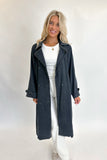 The Dark Denim Trench Coat- FINAL SALE