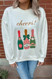 Cheers Champagne Crew White