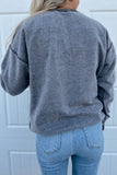 NE Fleece Crewneck Grey