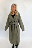 India Trench Coat Olive- FINAL SALE