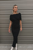 Chicago Knit Maxi Dress Black