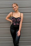 Free People Floral Corset Top