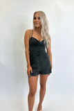 Sawyer Denim Romper Black